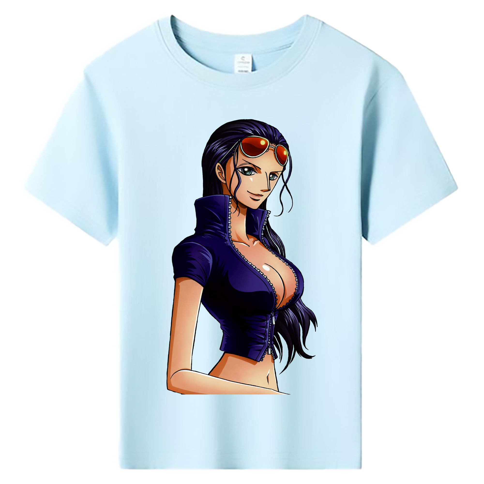 ワンピース ニコ・ロビン ONE PIECE Nico Robin 綿100％キッズTシャツ（フロントプリント）